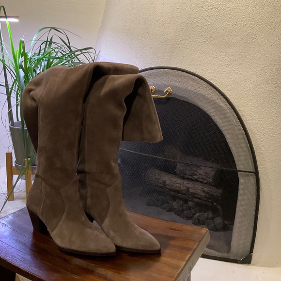 Vince Camuto Brown Over the Knee Boots Sand Gray size 7 - Picture 6 of 8